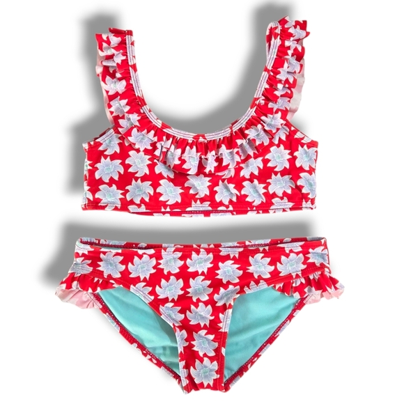 Raisins Girls Floral 2 Piece Swimsuit - Picture 1 of 10